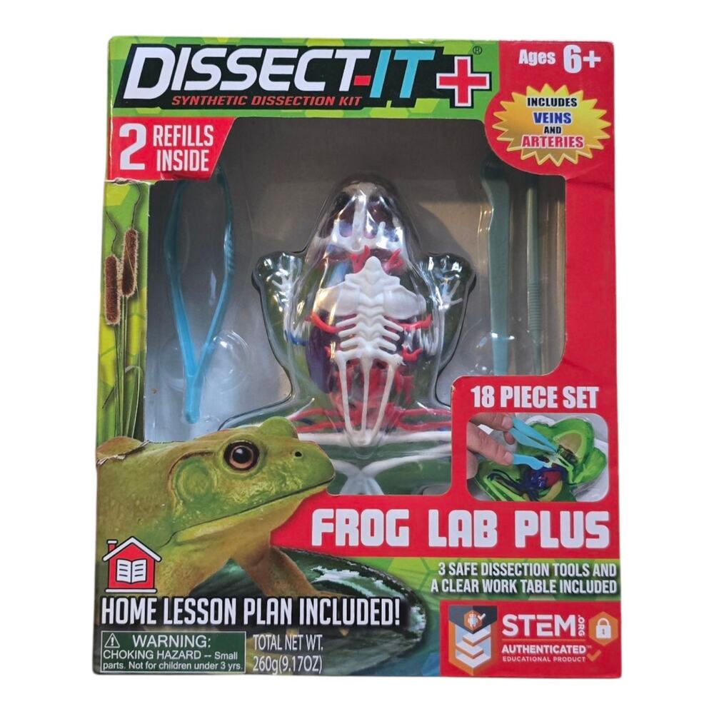 Top Secret Toys Dissect It Frog Lab Plus Synthetic STEM Animal Dissection Kit